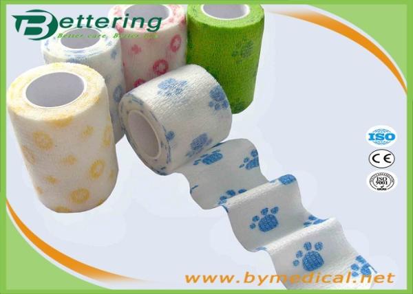 Comfortable Elastic Cohesive Bandage / Self Adhesive Bandages For Pets
