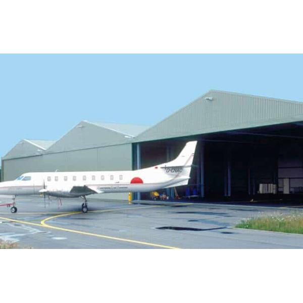 Modular Fácil de ensamblar Estructura de acero Hangar de aviones Moderno económico Hangar industrial prefabricado Almacén ligero pequeño