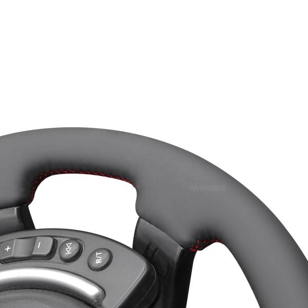 DIY vegan leather steering wheel cover for Land Rover Range Rover III 2002-2005 Vogue III 2006-2012
