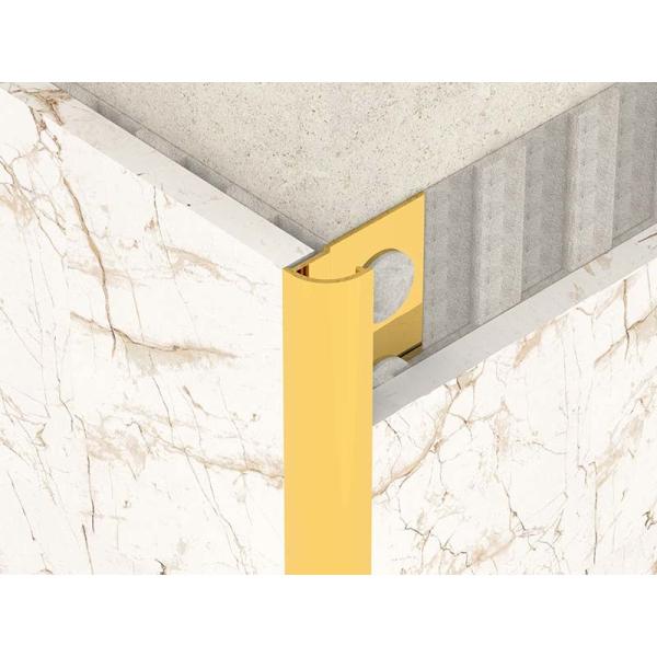 Bright Metal 0.6mm Stainless Steel Quarter Round Trim For Round Angle