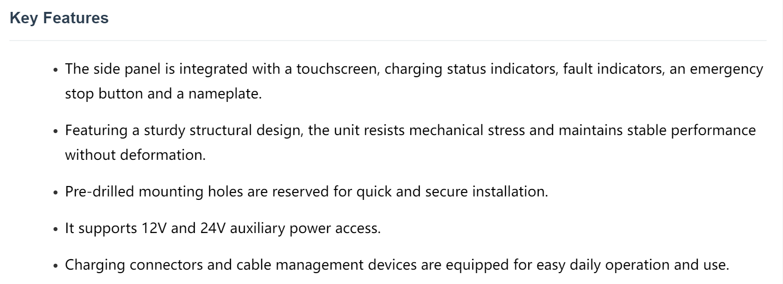 Swing-arm Commercial EV Charging Pile, Low O&M, Anti-crush Suspended Cable