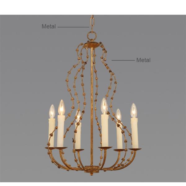 Country Rod iron chandelier lighting (WH-CI-50)