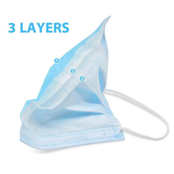 Splash Repellent Disposable Protective Mask For Medical Examination