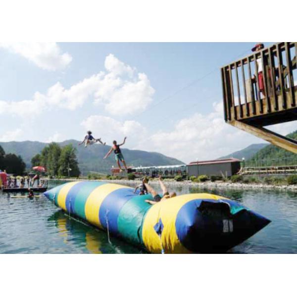 Floating Inflatable Water Trampolines , Lake Inflatable Water Blob