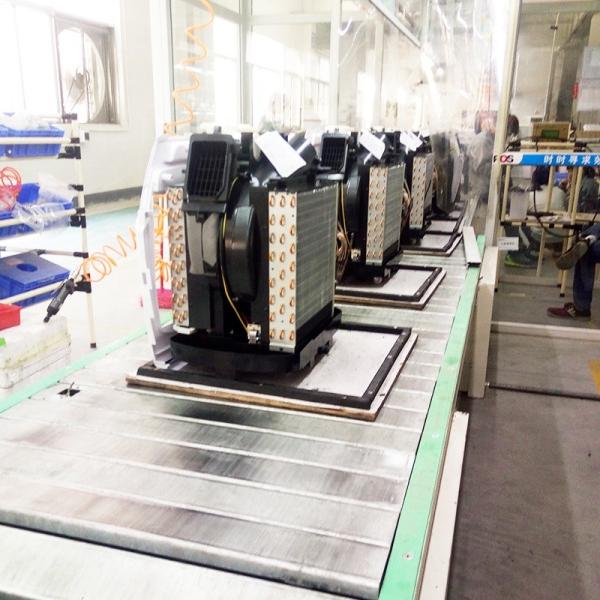 Customized Size Carbon Steel Assembly Line for Air Conditioner Manufacturing Workshop