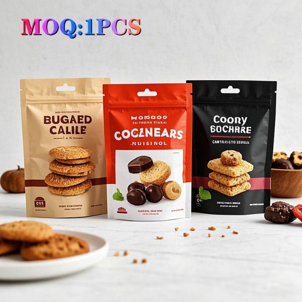 Custom Printed Stand Up Pouch Packaging Laminated Popcorn Snack Food Grade Plastic Potato Chips Bags