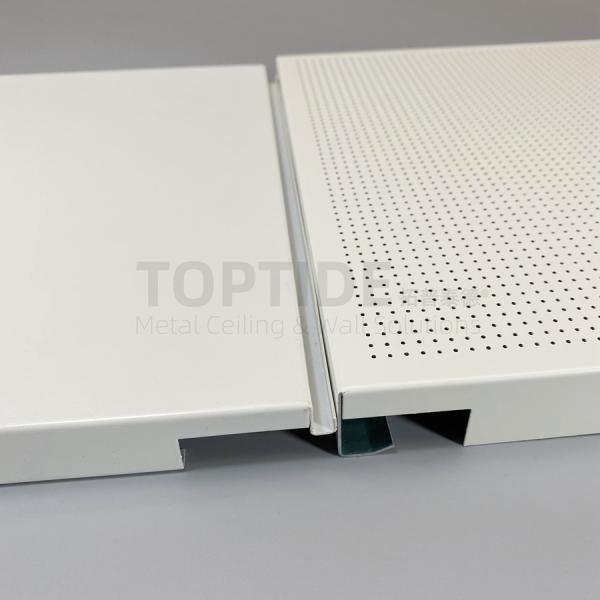 Commercial Building Decorative Aluminum Suspended Metal water resistant ceiling tiles