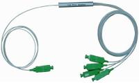 Divisor blanco de vuelta de la fibra óptica del PLC del SC APC 1x4 del cable de Loss>45dB con el cable de LSZH