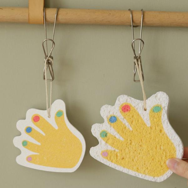 Cute Cartoon Compression Bulk Kitchen Supplies Dish Washing Sponge Reusable