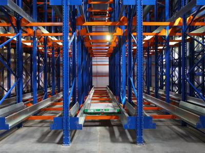 Smart Radio Shuttle Storage System Warehouse Shelving System Custom Size