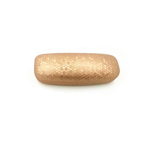 Golden Soccer Line Optical Glasses Case Bright Leather Reading Glasses Case