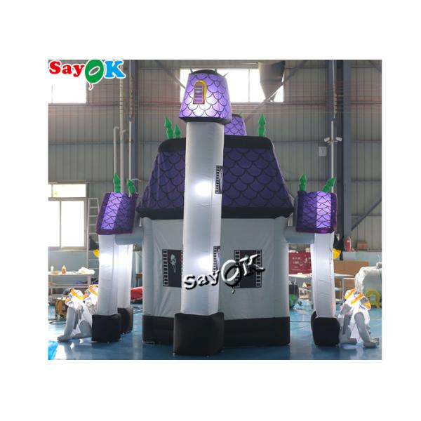 5m 16ft Horrific Inflatable Halloween Haunted House With Dead Tree Led Lighting