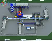 Carrelage moulé humide de machines de système de contrôle de PLC faisant la machine 220V