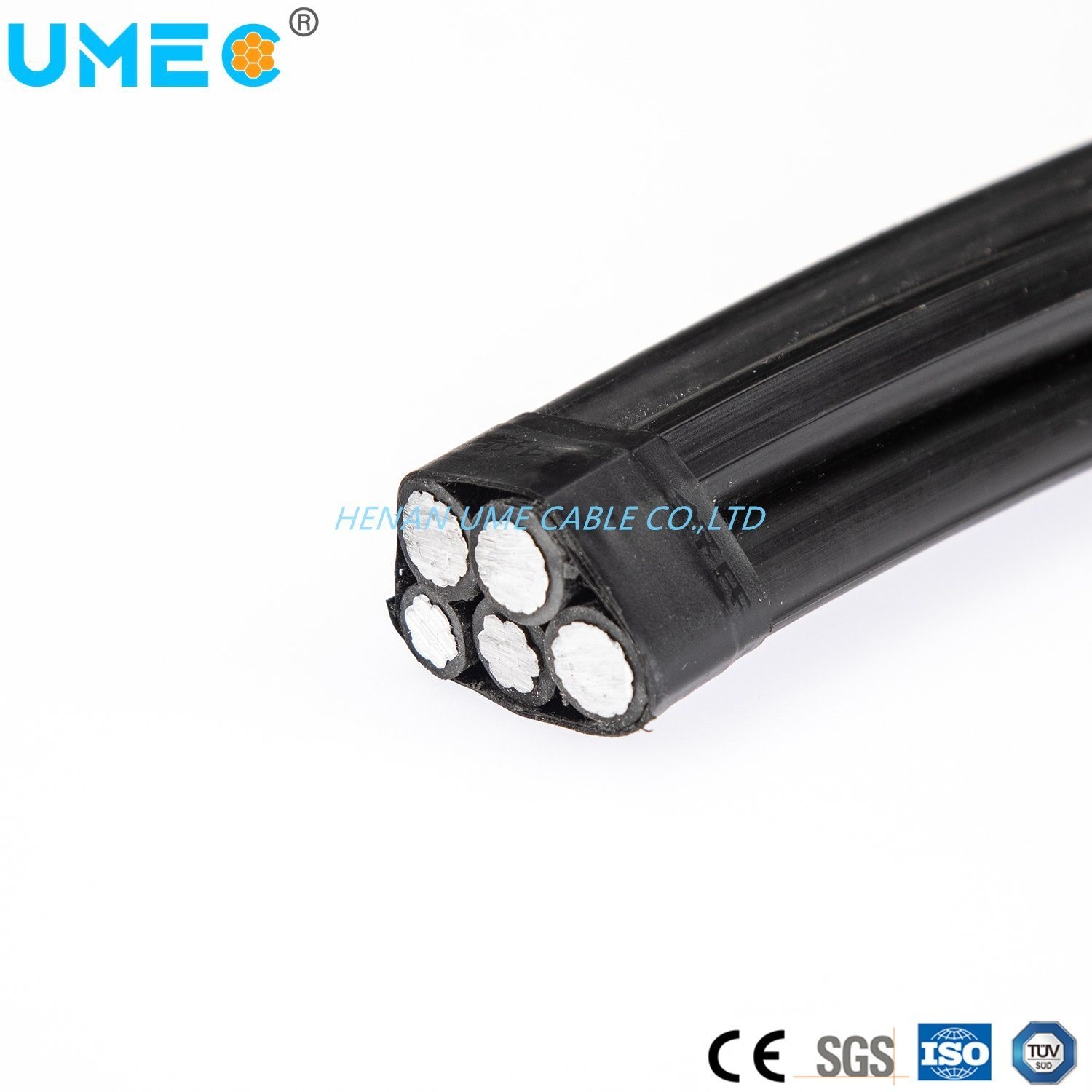 0.6/1kv PVC/XLPE/PE Изолированный воздушный кабель для воздушного электроснабжения