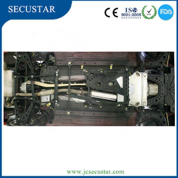 Under Vehicle Surveillance System For Mall Parking Lot. Under Cars Scanning System AI Function Recognition