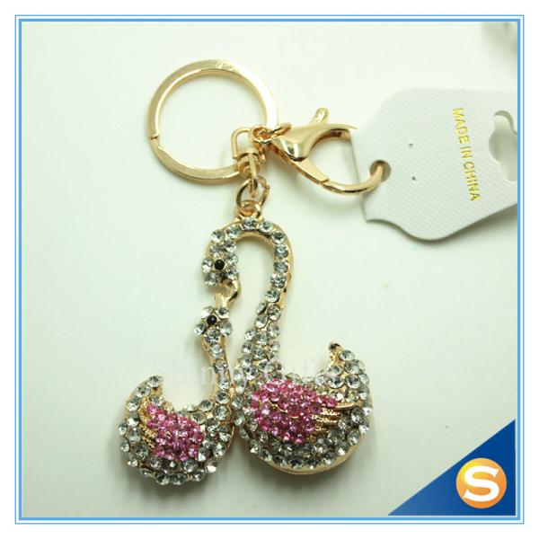 Lovely Couple swan keyrings Cute Swan Key Chain Key Rings For Wedding Party