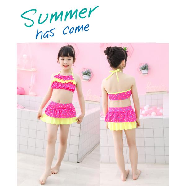 Ребята 2 части костюма плавания купальника пляжа Свимвеар бикини установленного для детей