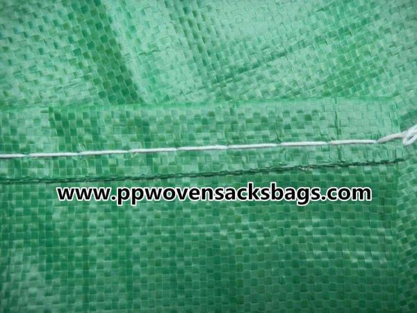 Biodegradable Green PP Woven Bags for Packing Limestone / Industrial PP Sacks