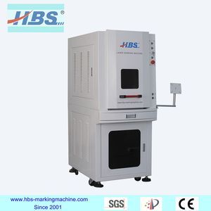 Enclosed Totally 20W Fiber Laser Marking Machine For Big Piece Laser Marking