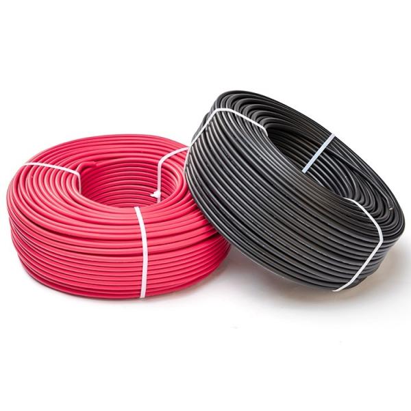 Single Core TUV H1z2z2-k Dc Pv Solar Cable 2.5mm 4mm 6mm 10mm Xlpe Xlpo Tinned Copper Photovoltaic Solar H1z2z2-k Cable