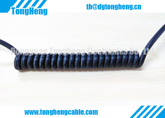High Recoiled Strength External Plate Machine TPU Coiled Cable