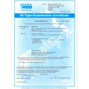 JINGZHOU HONGWANLE GARMENTS CO., LTD, Сертификации