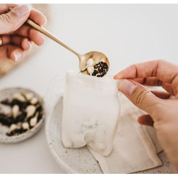 Упаковка Pp чая шнурует» органическая сумка хлопка муслина 12x17