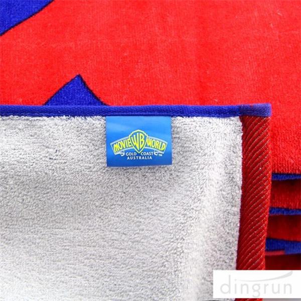Plain Style 100 Cotton Beach Towels Long Lasting Cooling Feel Customized Color