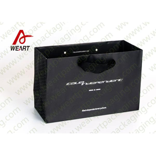 No Lamination Brown Art Paper Bags For Shopping 100% Cotton Rope