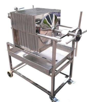Laboratório SUS304/SUS316L Equipamento de filtragem sob pressão de placas e quadros com projeto móvel
