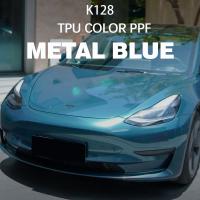 K128 Metal Blue TPU Color Car Paint Protection Film Wrap Metallic Vinyl Wrap