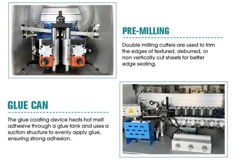 High Productivity Edge Bander Machine PVC For MDF Melamine