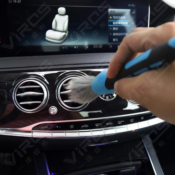 Threaded Vehicle Car Detailing Brush For Auto Interior Cleaning Washing