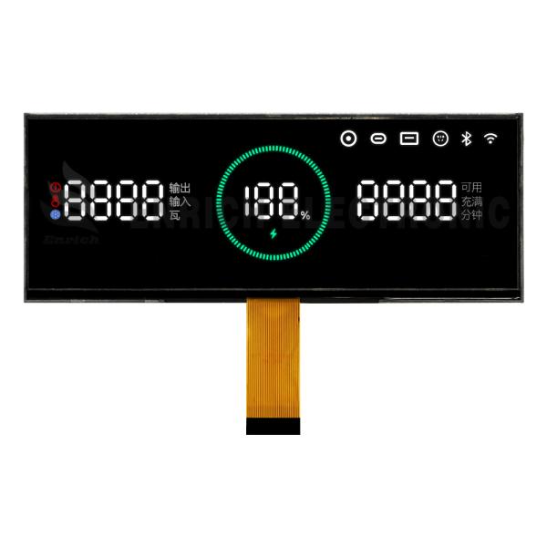 Anti Glare Monochrome LCD Display OEM ODM With VA Transmissive Negative Display Mode