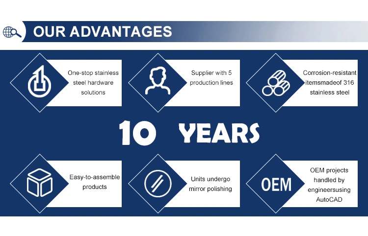 Выкованный 316 переплетенный длинный гальванизировать морского пехотинца нержавеющей стали сережки d