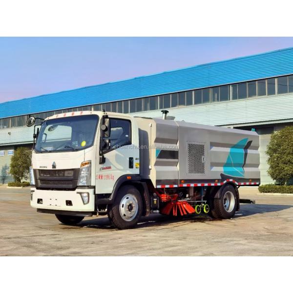 Barredora vial Sinotruk HOWO 4m3 5m3 6m3, camión barredora de alta potencia, barredora de carreteras