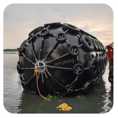 Yokohama Pneumatic Fender Docking Fender for Ship  Net Type Pneumatic Rubber Fender