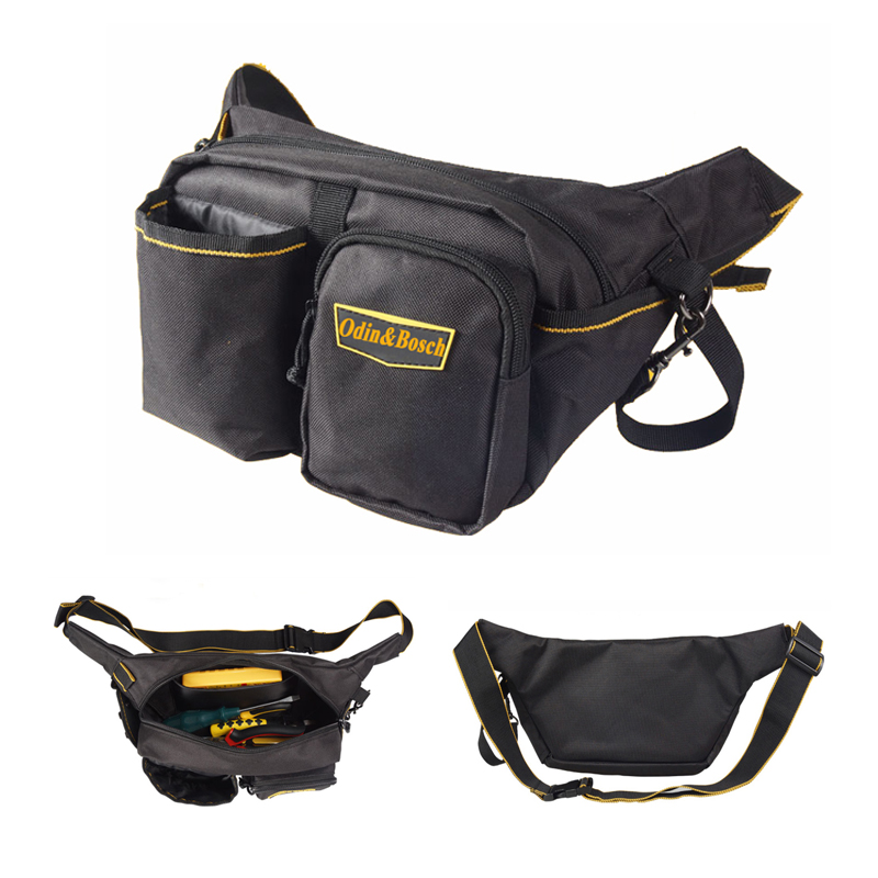 Customized Waterproof Set Tools Kit Carpenters Durable Tool Pouch Electrician Waist Tool Bag