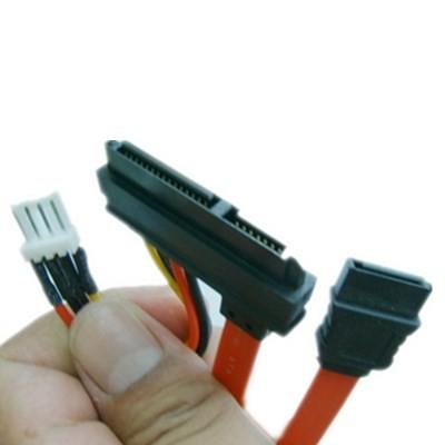 SATA22P to SATA7P + 4p CD-ROM DVD-ROM Cable , 3.5 inch HDD Power Line 4P/7Pin Data Power Wire Power Supply SATA Cable