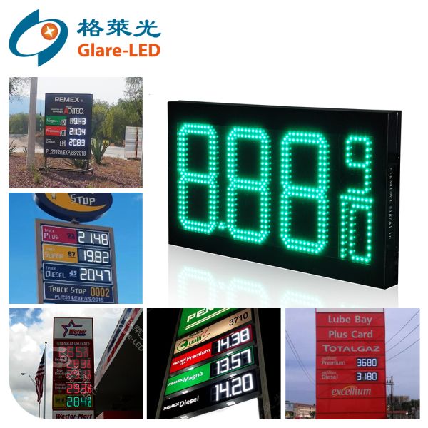 LED Gas Price Sign, Gas Station LED Price Sign, Gas Price Sign Numbers, LED Gas Station Price Sign