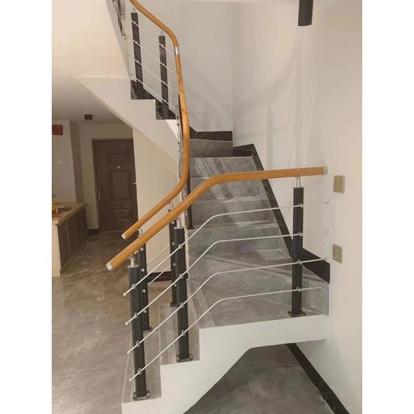Modern Apartment Stainless Steel Aluminum Handrail Stair Railing for Outdoor Exterior
