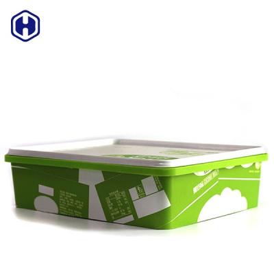 GV amigável plástico quadrado vazio FDA de Eco dos recipientes de armazenamento do alimento habilitado