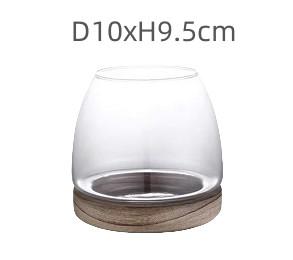 H10 CM Transparent Global Glass Vase Perfect for Holding Flowers Fish Bowl