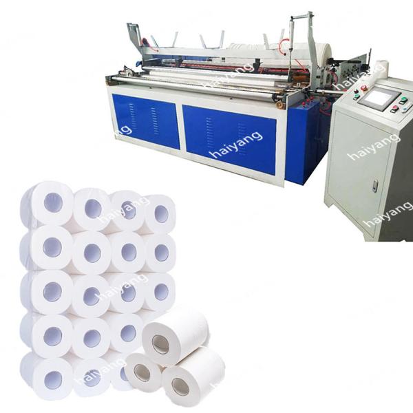 Industrial Automatic PLC Controlled Roll Toilet tissue Paper Slitting and Rewinding Machine