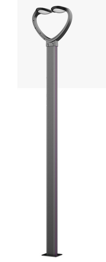 Outdoor LED Garden Light with 6000K Daylight Alert and Die Casting Aluminum Pole