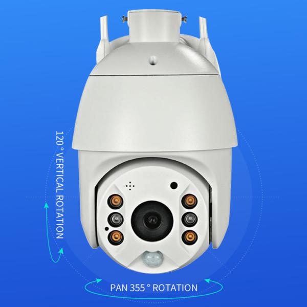 Glomarket 4G/Wifi Solar Powered PTZ 2MP/4MP Camera Smart Wireless Outdoor EU/US/AU/JP Security Camera System