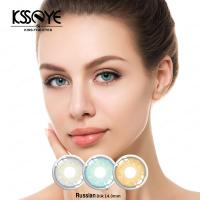Haga a su propio Logo Eco Soft Contact Lenses teñió la prescripción rusa de la muchacha no