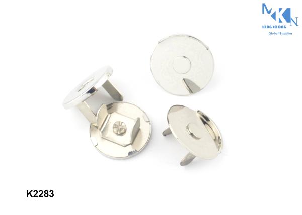 Ultrathin Half Cover Magnetic Button Closure , Handbag Clasps And Closures