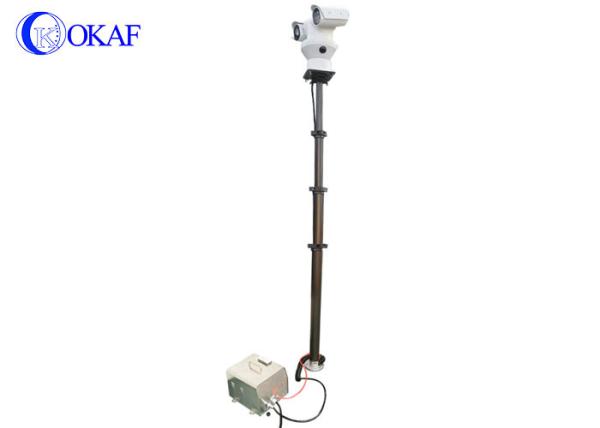 5.5 Meter 18ft Pneumatic Telescoping Antenna Mast RS485 Remote Controller