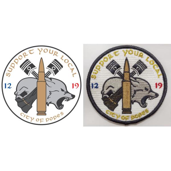 Custom Logo Iron On Patches Full Embroidery Patches For Clothing